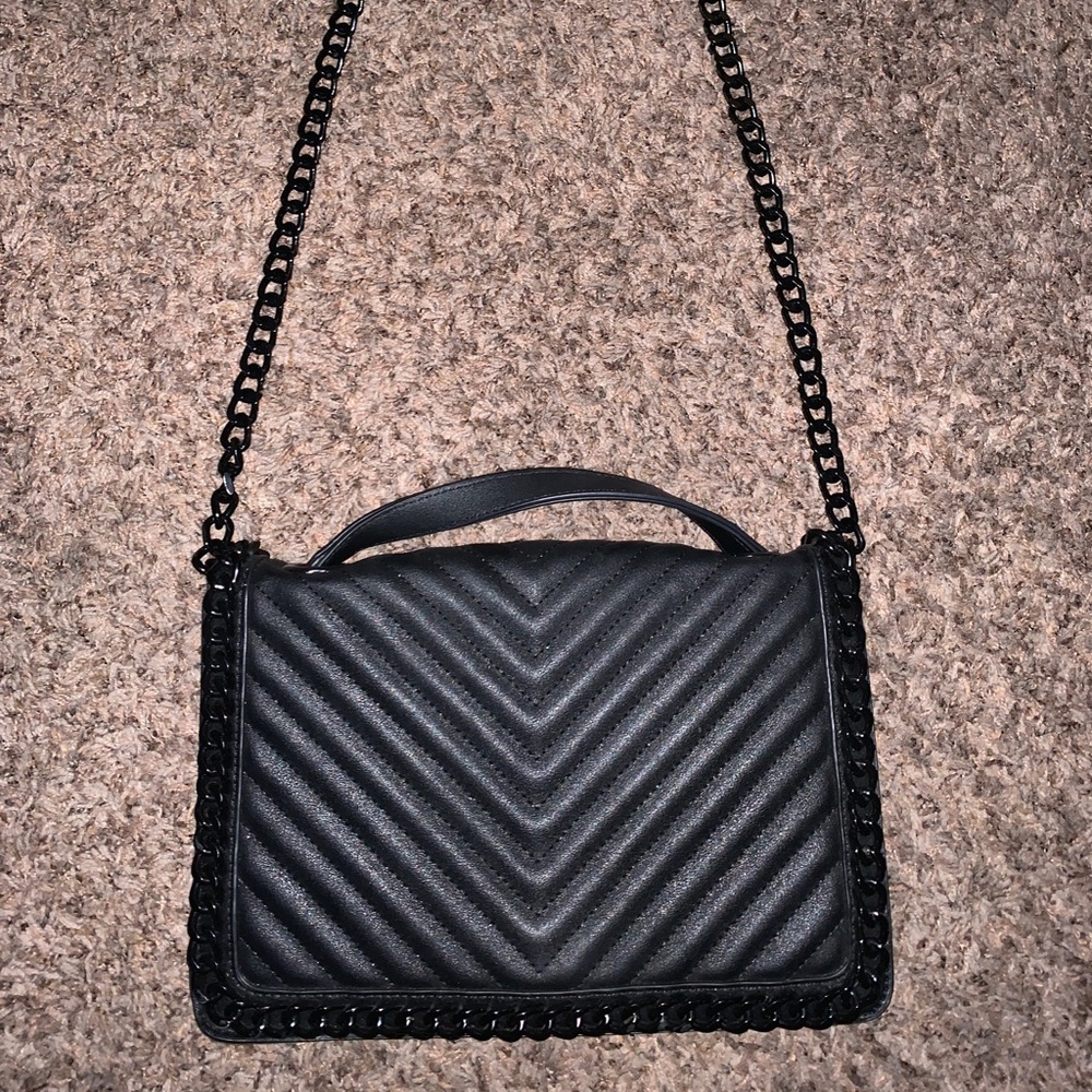 ALDO BLACK QUILTED BAG
